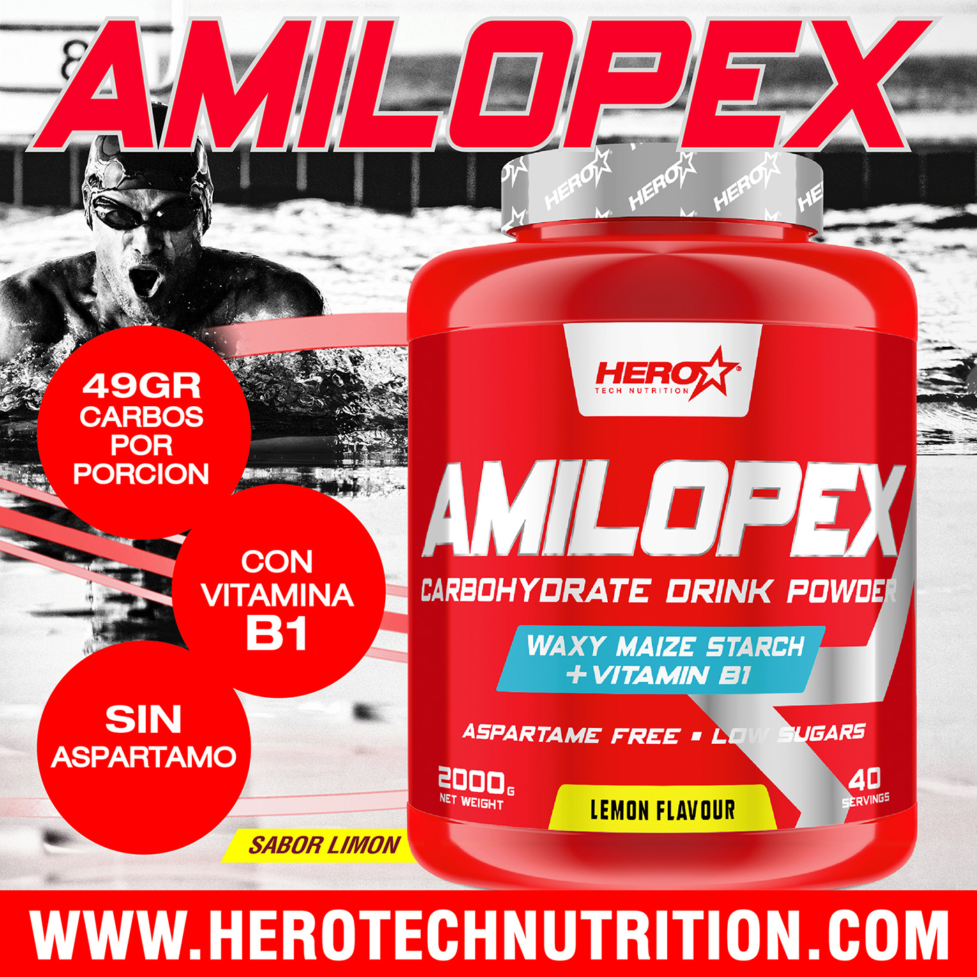 AMILOPEX ALMIDON DE MAIZ - HIDRATOS - HERO TECH NUTRITION herotechnutrition